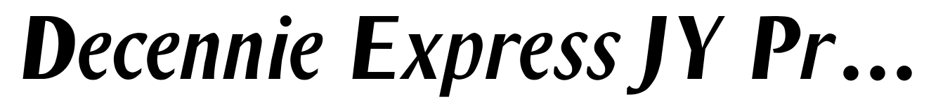 Decennie Express JY Pro Heavy Italic
